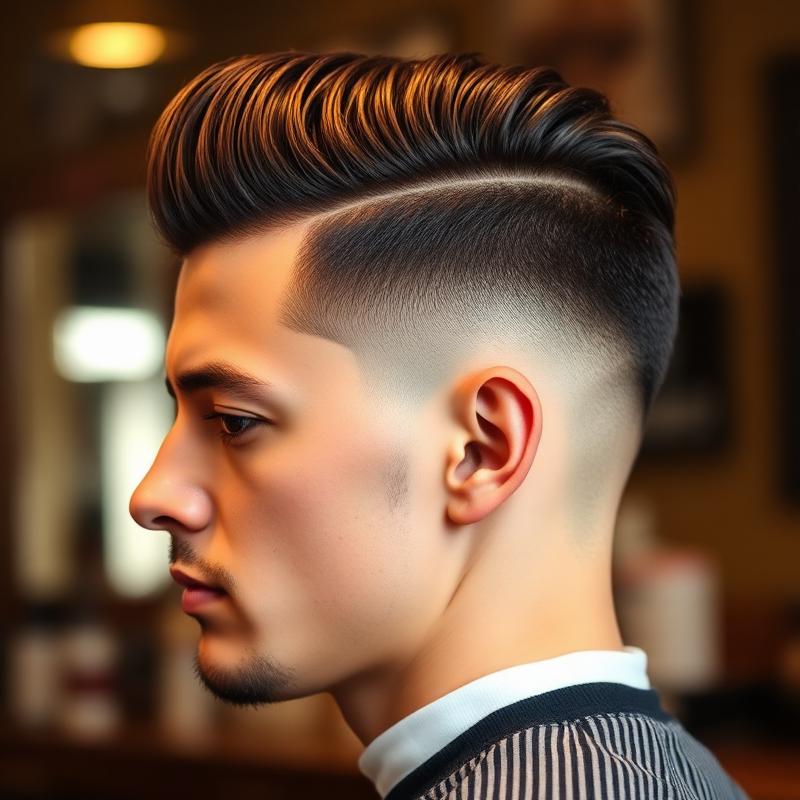 Textured pompadour